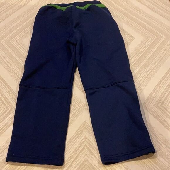Adidas Navy Blue with Colors Boys Athletic Pants - Picture 6 of 6